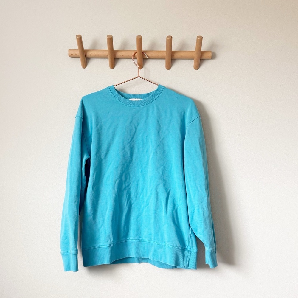 Selected Homme Blue Crew Neck Sweatshirt